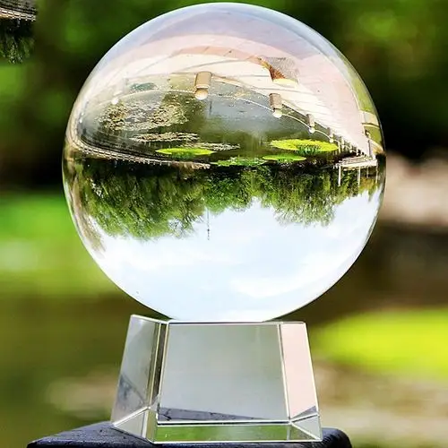 100毫米大型透明玻璃球装饰水晶球的礼物