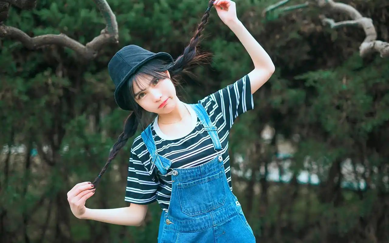 可爱俏皮少女甜美高清唯美写真壁纸