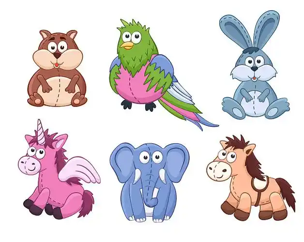 卡通动物集合