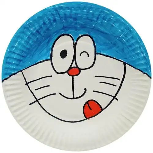 金色童年幼儿园启三班创意盘子画