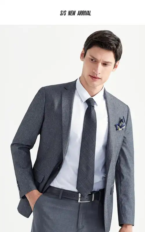 柒牌seven男装2020新款单西商务休闲男士西装外套时尚办公宴会修身