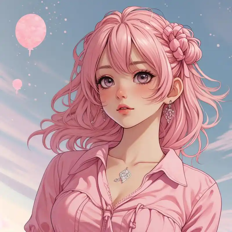 粉色系动漫头像,少女心爆棚91