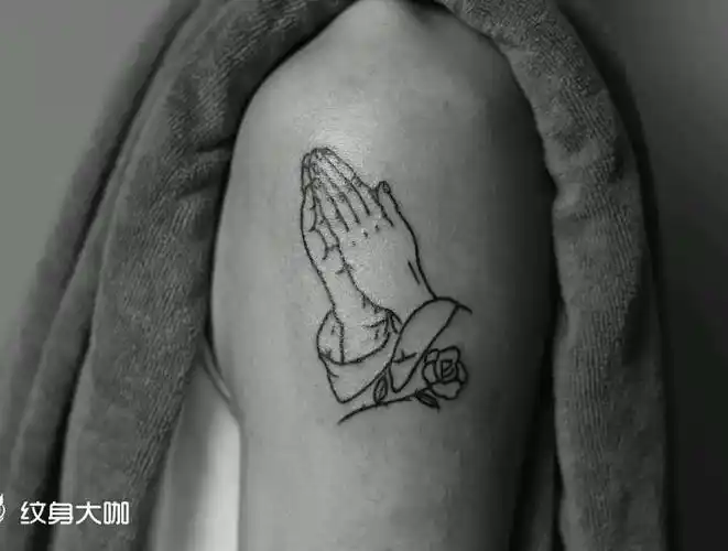 合十_纹身图案手稿图片_超人的纹身作品集