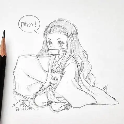 线稿☆女生☆治愈☆简单☆小女孩☆彩色☆绘画☆多人☆可爱☆动漫二