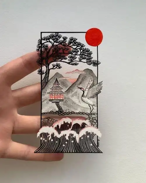 创意设计##原创设计#书签设计 古典美学 | georgia low