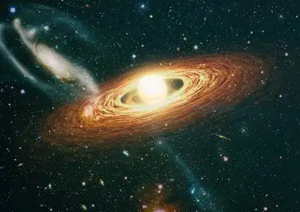 宇宙中的彩色星云和开放星团.这张图片的元素由美国宇航局提供.照片