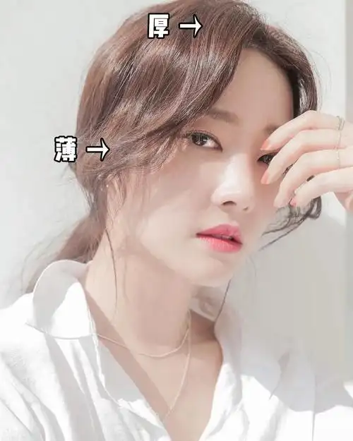 长脸(适合:八字刘海)