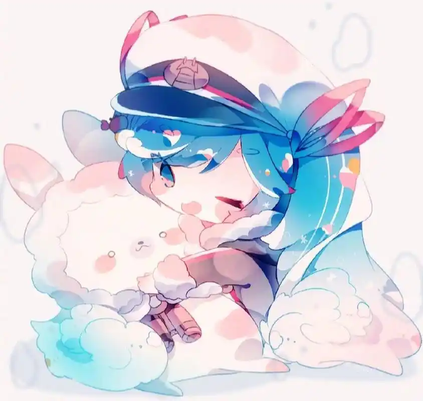 插画分享|初音未来q版壁纸(2)93 叮咚!