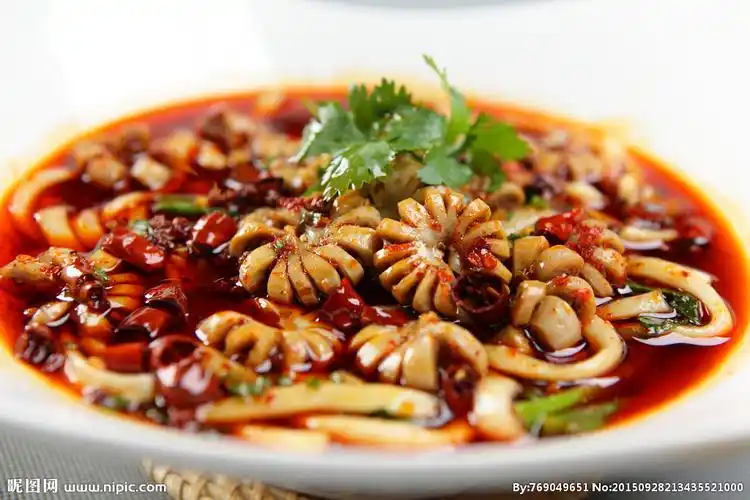 水煮脆鹿肠图片