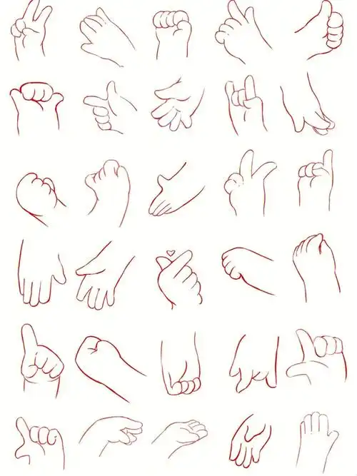 给你们着的q版动漫人物结构来啦