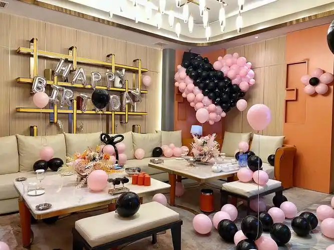 晚上在ktv过生日可以这样布置哦