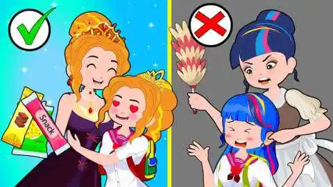 幼儿启蒙动画片,你妈妈vs我妈妈,甜心公主动画故事!