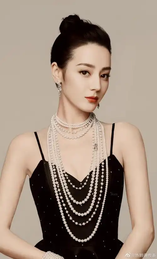 迪丽热巴珍珠女王造型##迪丽热巴高贵珍珠美人大片