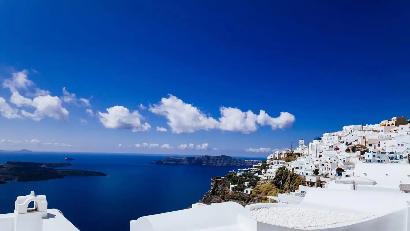 爱琴海浪漫迷人的自然风景高清图片桌面壁纸