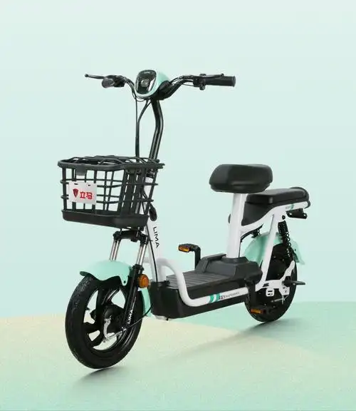 立马电动车新款尚乐新国标亲子代步车外卖助力车男女电动自行车中国红