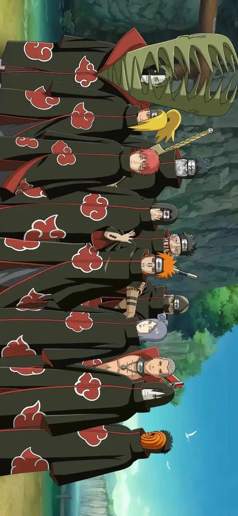 这应该是80 90后最火男团了吧#火影忍者 #壁纸 #晓组织 - 抖音