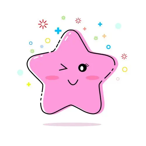 羞羞小星星mbe风格简洁可爱图标