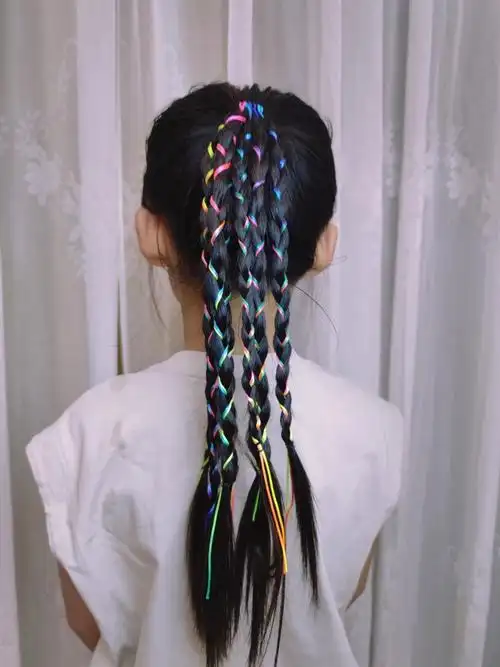 脏脏辫马尾超简单扎法