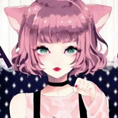 猫耳女生动漫头像呆萌高清可爱的猫耳朵超萌少女的头像图片