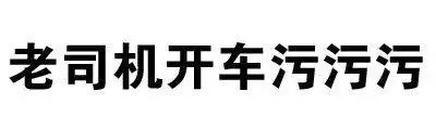 老司机开车污污污 - 老司机开车污污污 纯文字表情包