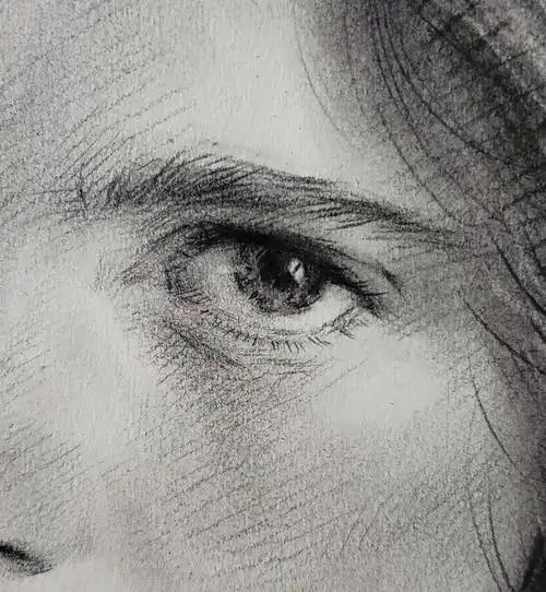 欧美女子肖像素描 四开