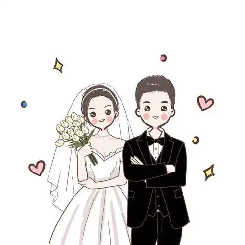 手绘婚礼简笔画手绘婚礼简笔画插画婚纱照婚礼手绘插画文化