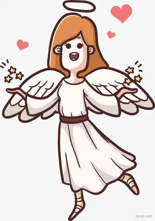 卡通天使矢量图下载