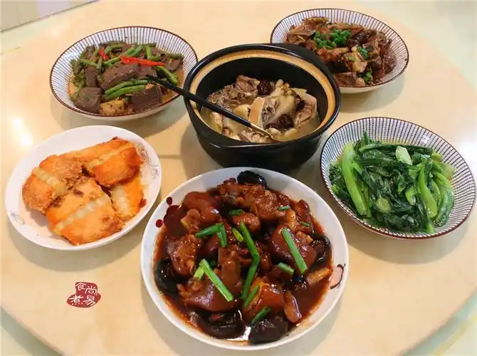 原创端午节,小姑子来我家吃午餐,五菜一汤有荤有素,家人吃的很满意