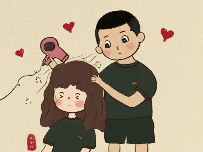 会帮你吹头发 在他眼里你总是小朋友 时刻需要被照顾 总有很多人教你