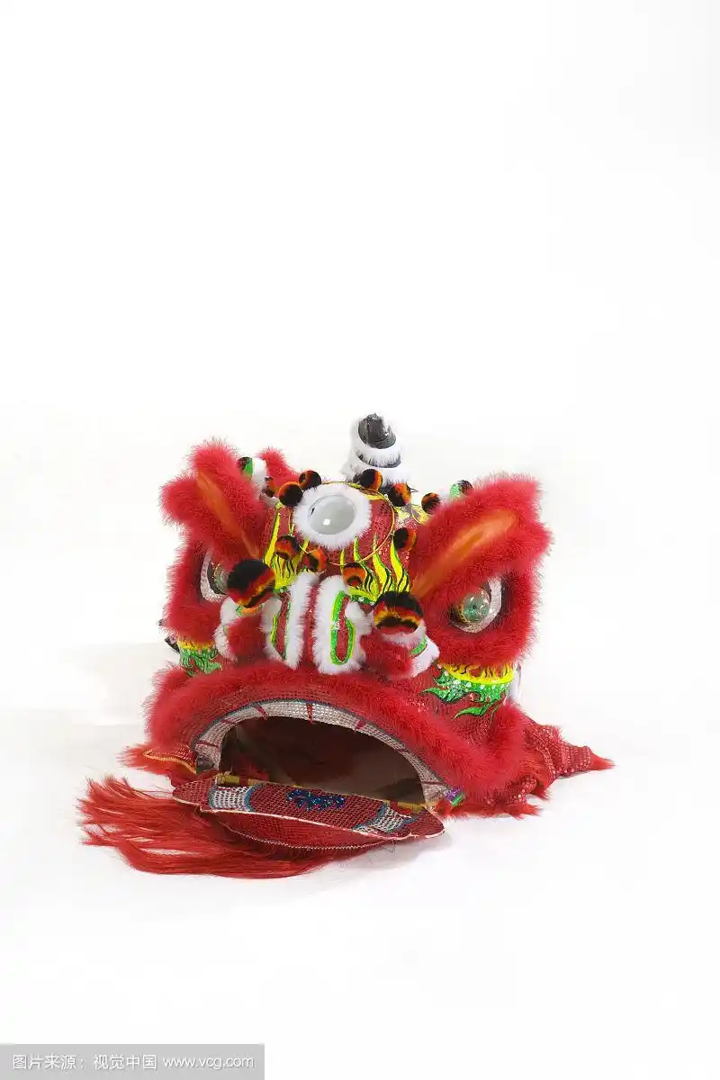 红色醒狮头