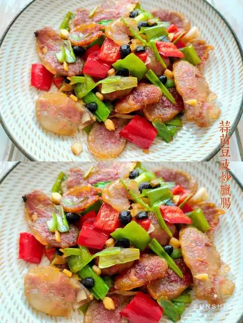 我的宅家美食日记 #笔记灵感腊肠炒菜不容易好吃,这个配方是最经典的