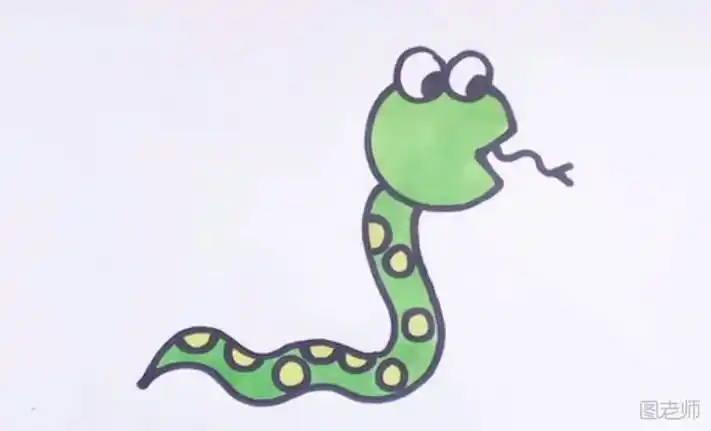 冬眠蛇简笔画 冬眠蛇的简笔画