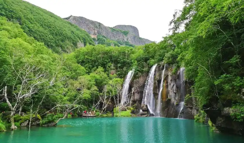 手机拍长白山绿渊潭