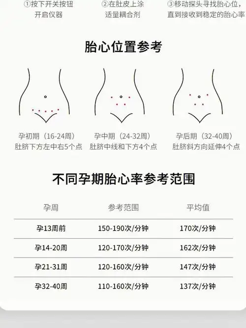 家用胎心仪如何准确找到位置