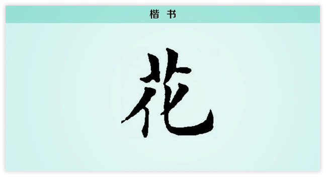 3文字演变花楷书.png