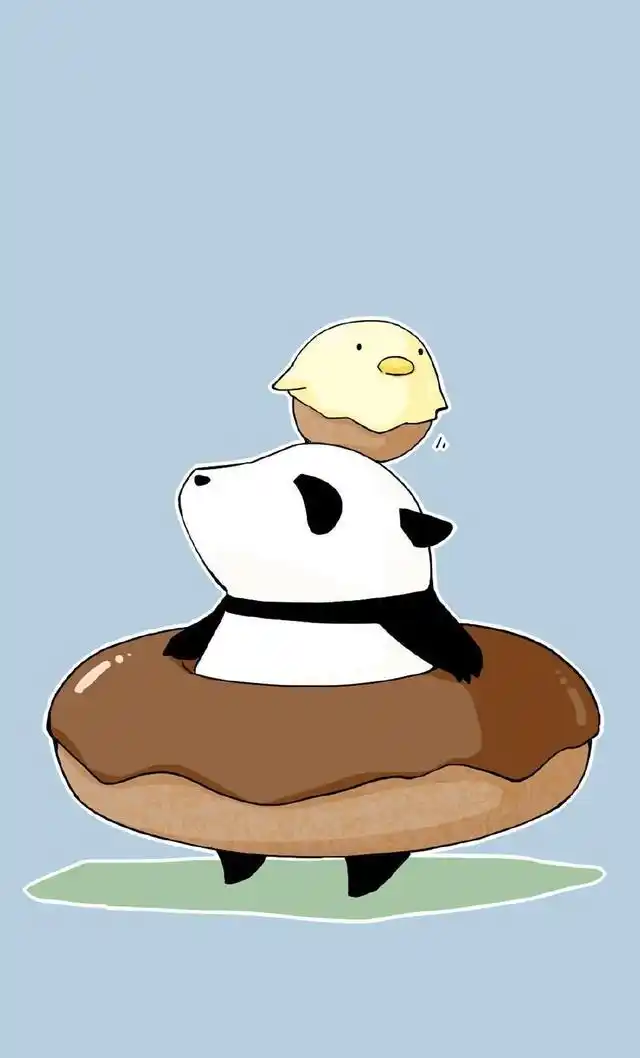 可爱壁纸|卡通呆萌大熊猫