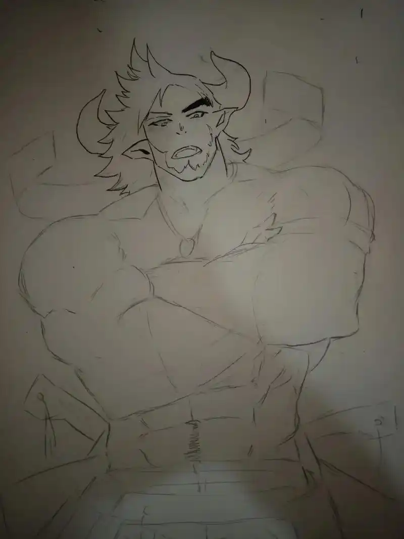 勇敢牛牛,不怕困难!#手绘 #肌肉 #动漫  - 抖音