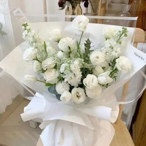 白色花束佛山三水花店