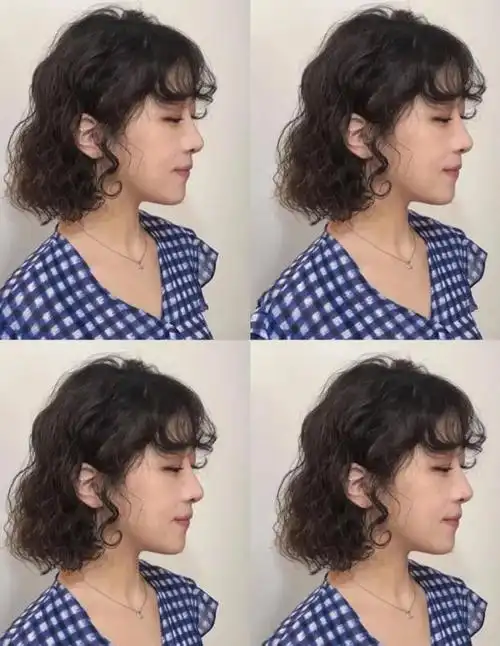 短发蛋卷头发型图片 可爱又减龄短卷发造型推荐