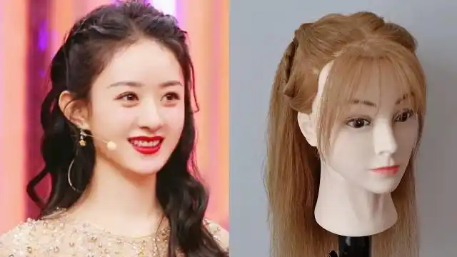 赵丽颖2022央视春晚发型,中长发编发教程