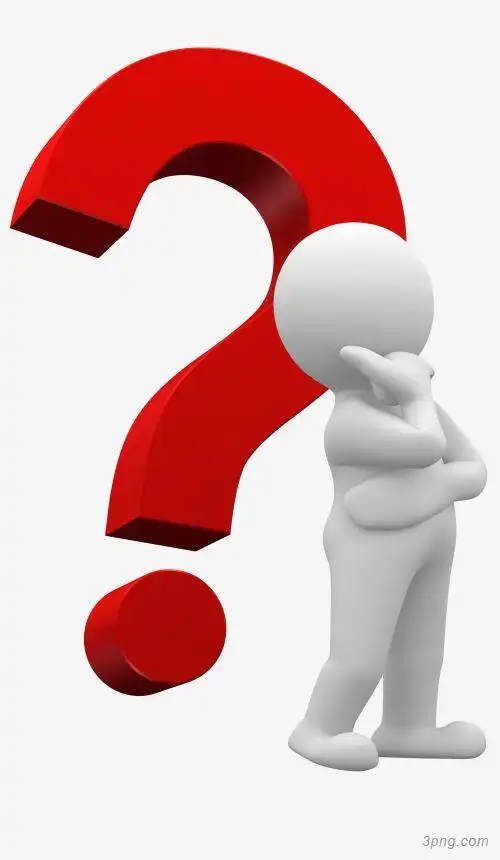 人物思考卡通图png素材透明免抠图片-动植人物