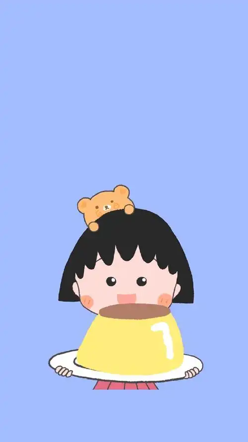 樱桃小丸子可爱卡通图片手机壁纸
