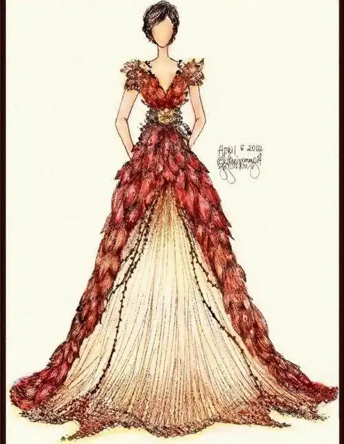 手绘晚礼服也可以这么美!好美腻