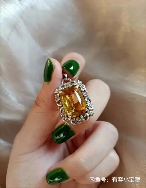 欧洲古董德国835银artdeco时期老银吊坠