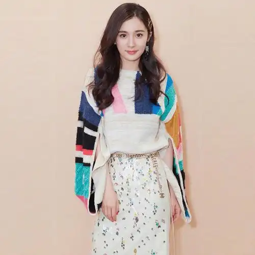 欧洲站杨幂明星同款小香风时尚针织套装初秋毛衣配裙子两件套女装