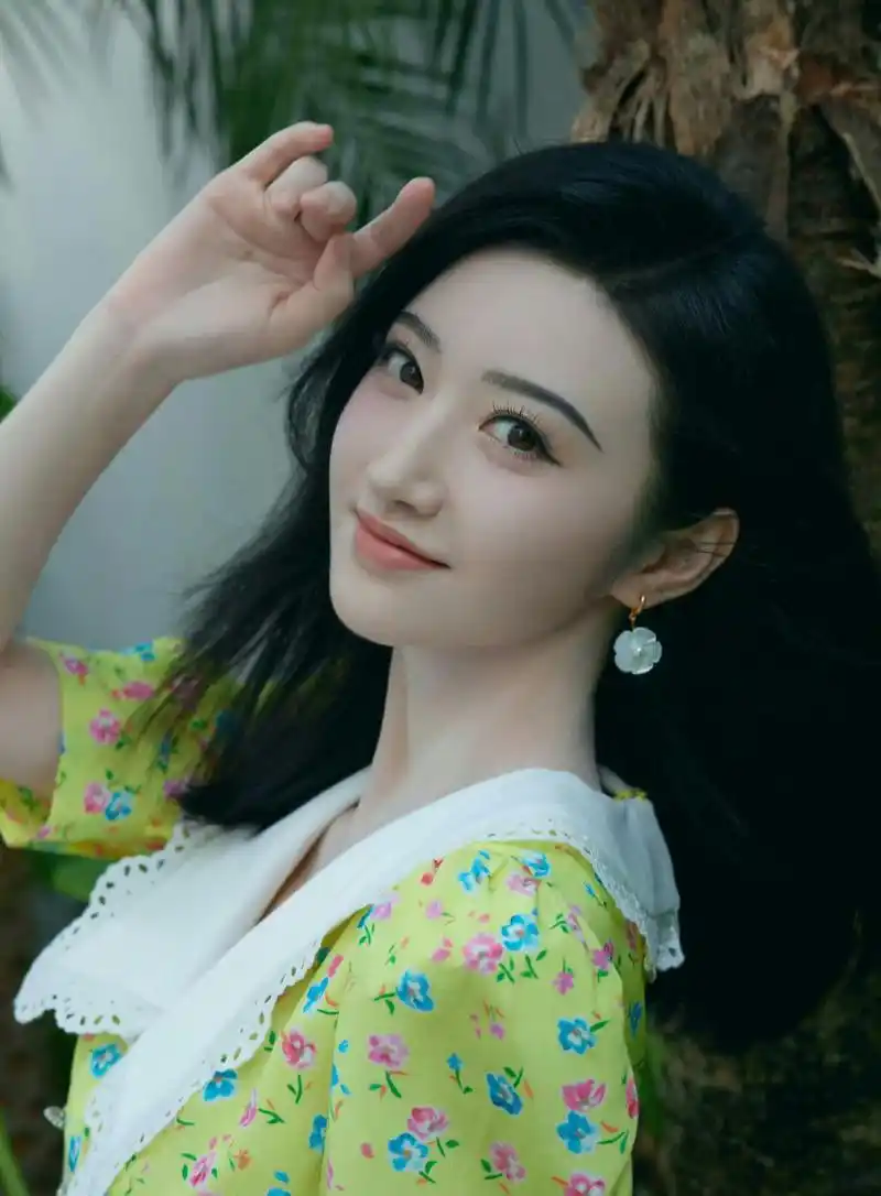 景甜秋日写真,好美!