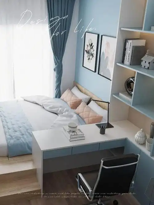 卧室加书桌的小房间布置