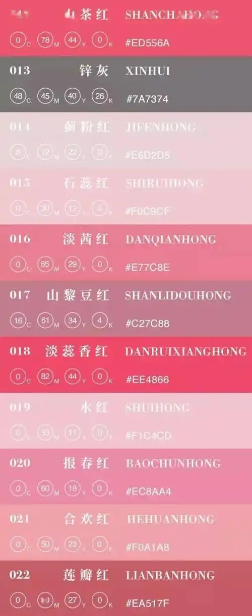 必收藏实用干货超700个色卡100种国风色卡图名对照