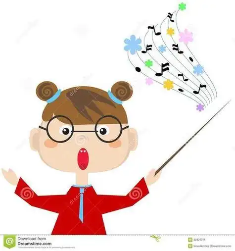 音乐老师简笔画图人物