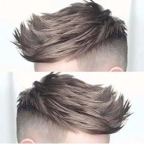 男生飞机头发型